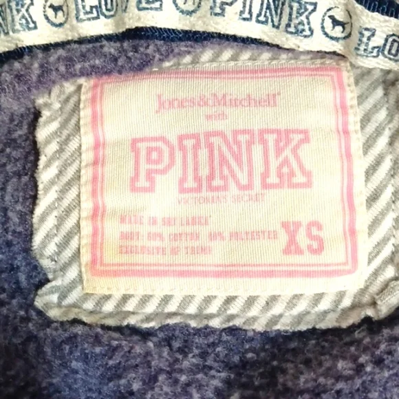 Womans Pink Penn State Purple & Silver  Hoodie Sweat Shirt XS - Picture 4 of 12